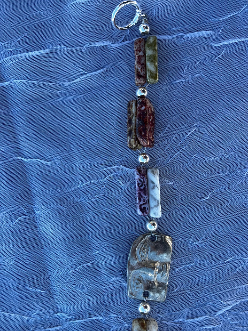 Earthbound Marbled Stone Bracelet
