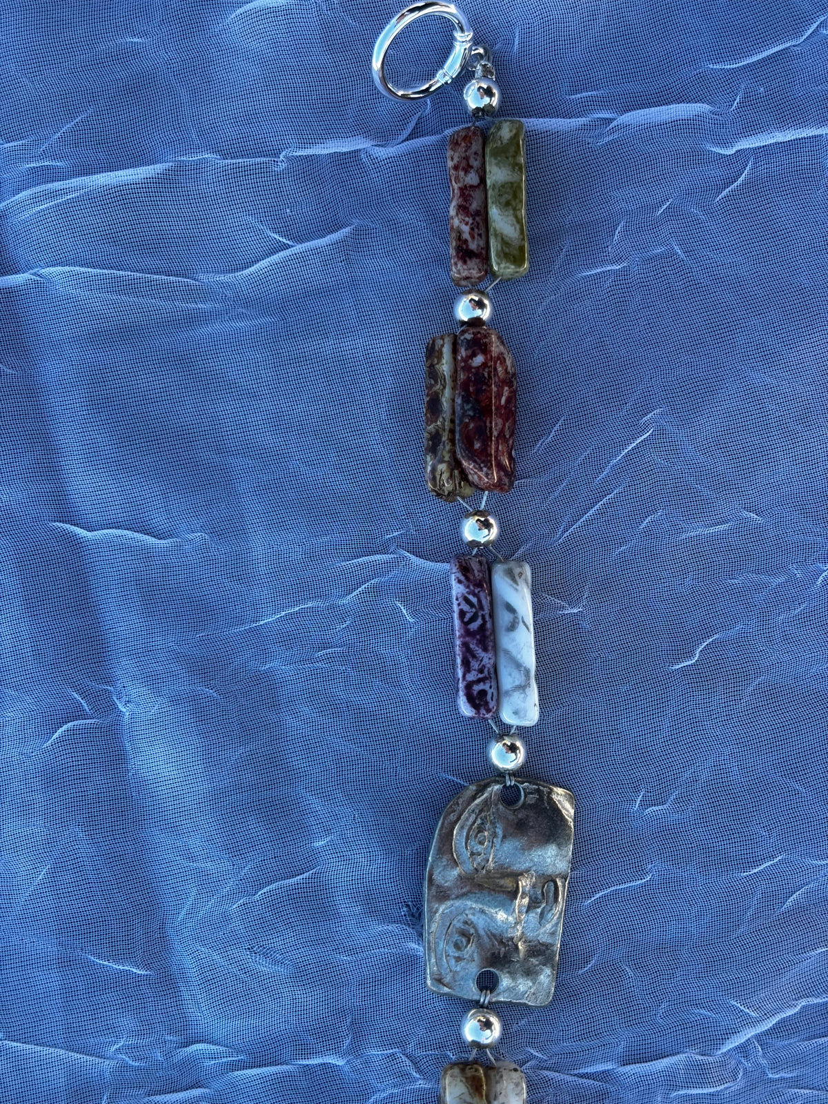 Earthbound Marbled Stone Bracelet