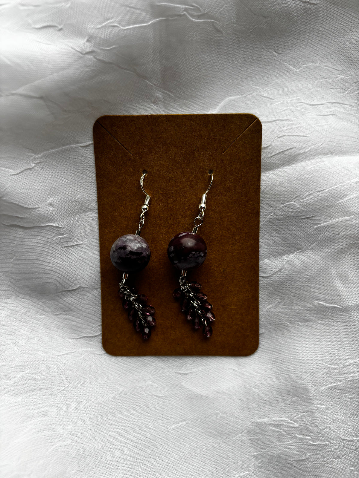 Jasper & Amethyst Earrings