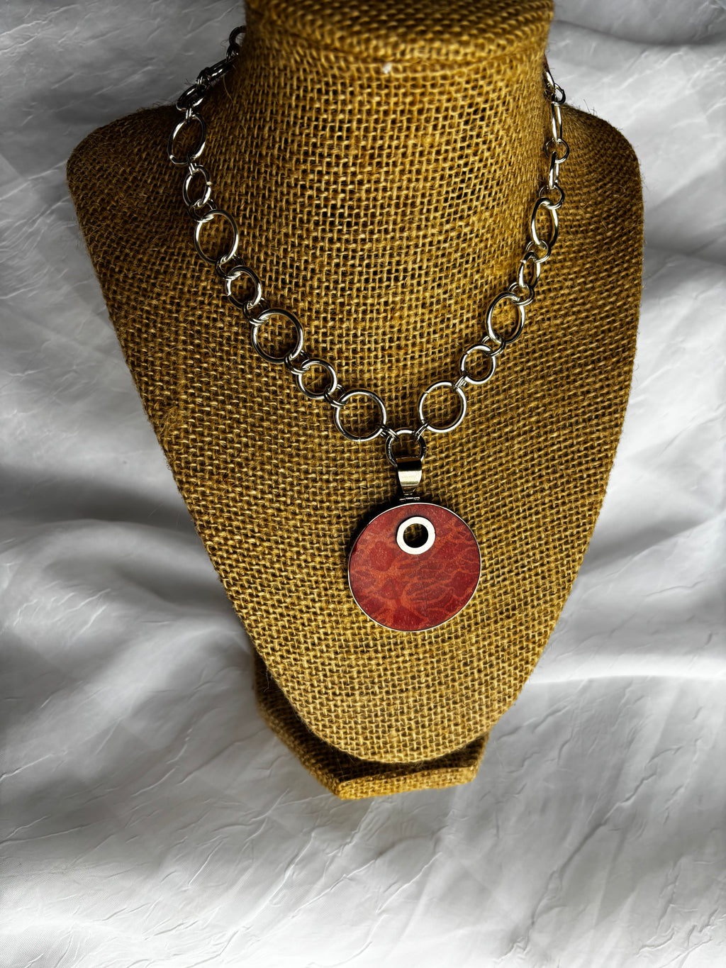 Red Bamboo Coral Necklace