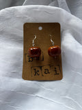 Orange Ceramic Earrings