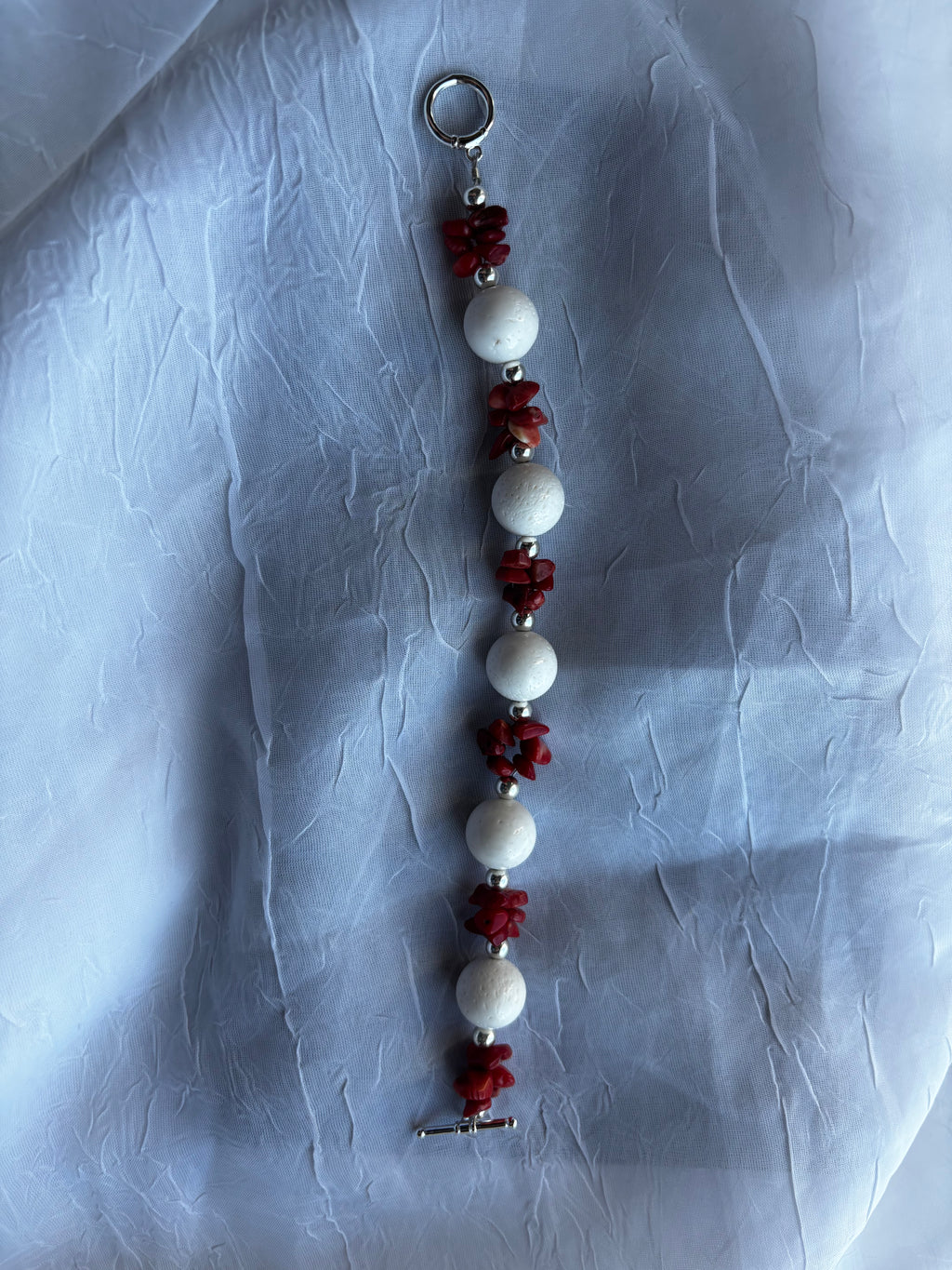 Handmade coral bracelet