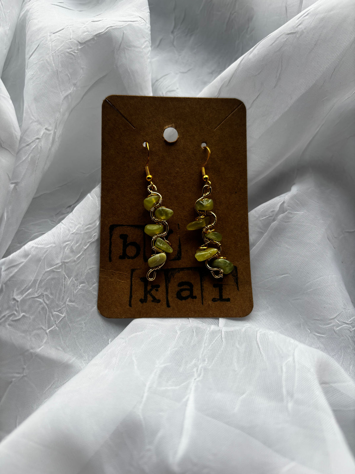 Handmade Jade Statement Earrings