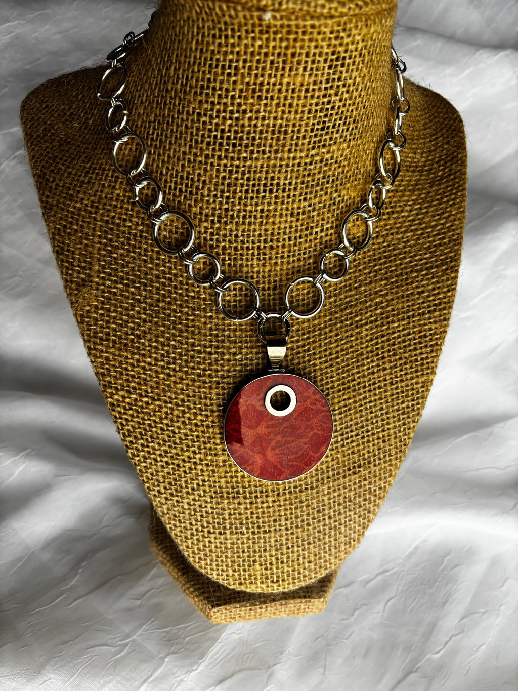 Red Bamboo Coral Necklace