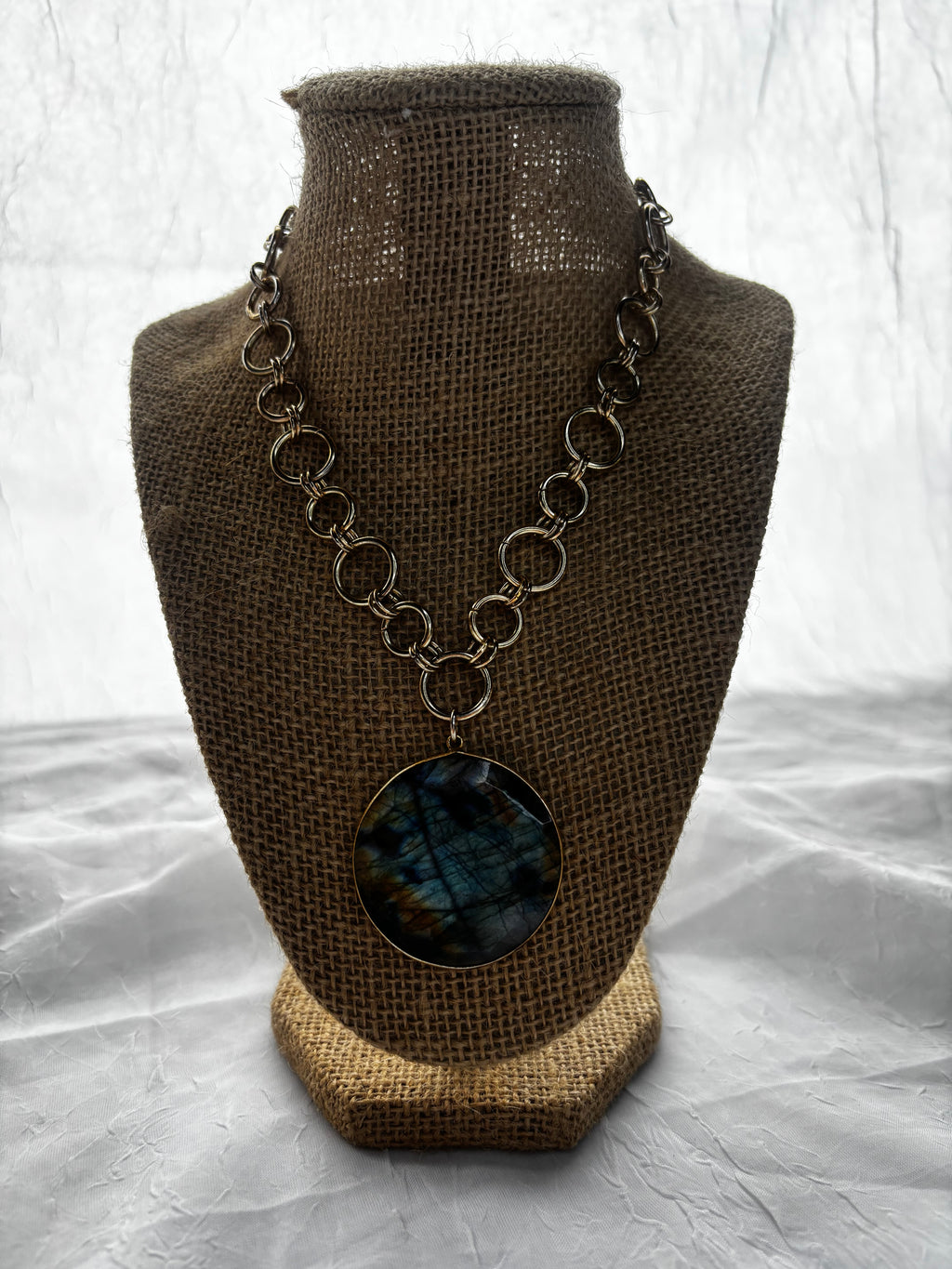 Handmade Labradorite statement Necklace
