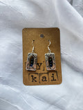 Handmade Silver Chrysocolla Earrings