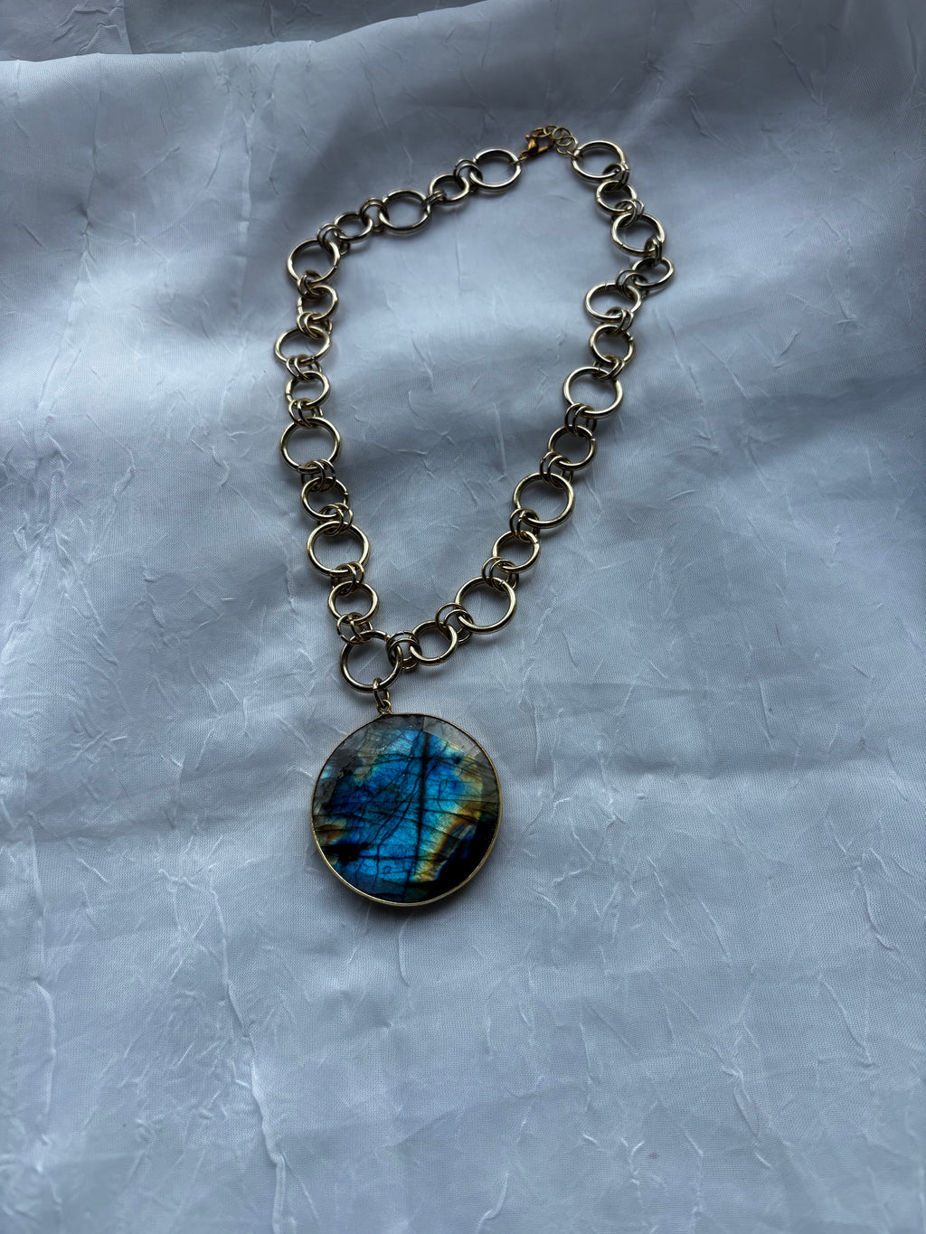 Handmade Labradorite statement Necklace
