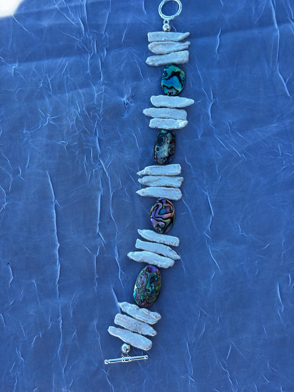 Treasures of the Tide | Handmade Abalone Shell & Pearl Bracelet