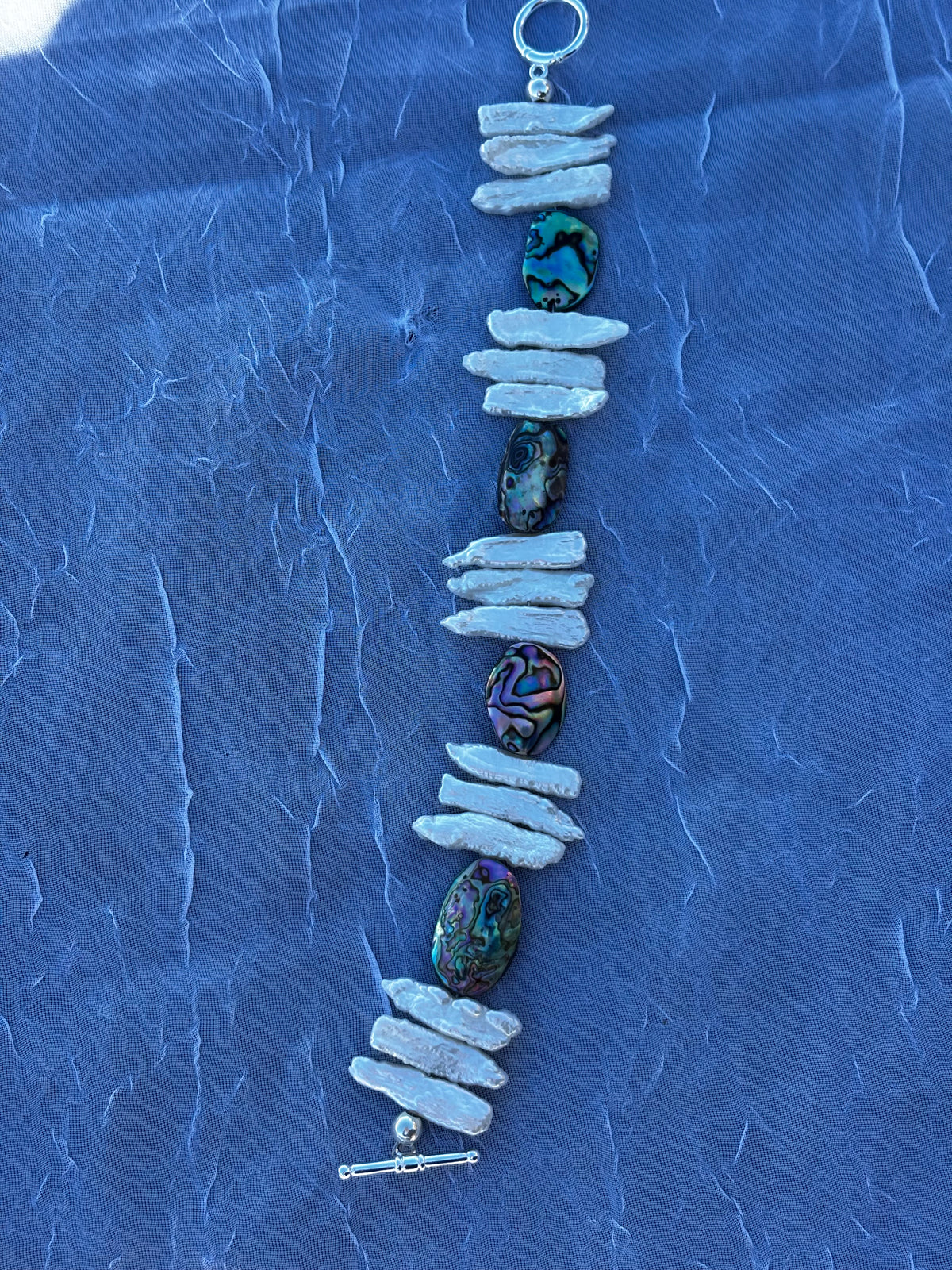 Treasures of the Tide | Handmade Abalone Shell & Pearl Bracelet