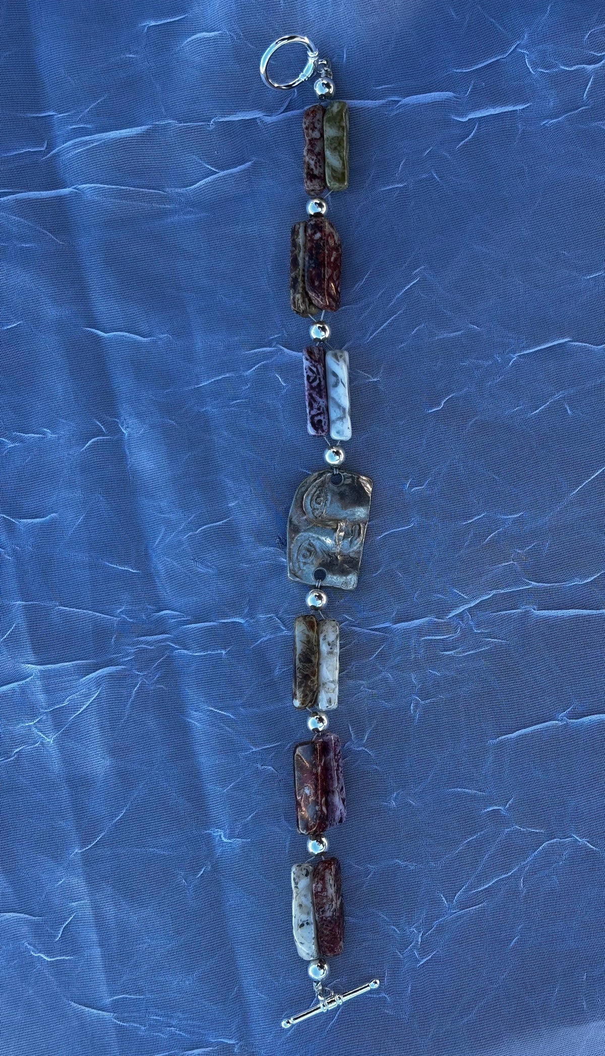 Earthbound Marbled Stone Bracelet