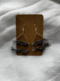 A Happy Little Accident | Hematite Statement Earrings