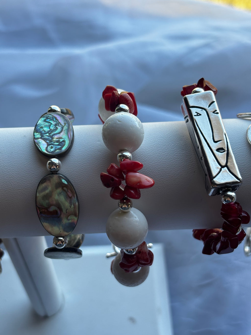 Handmade coral bracelet