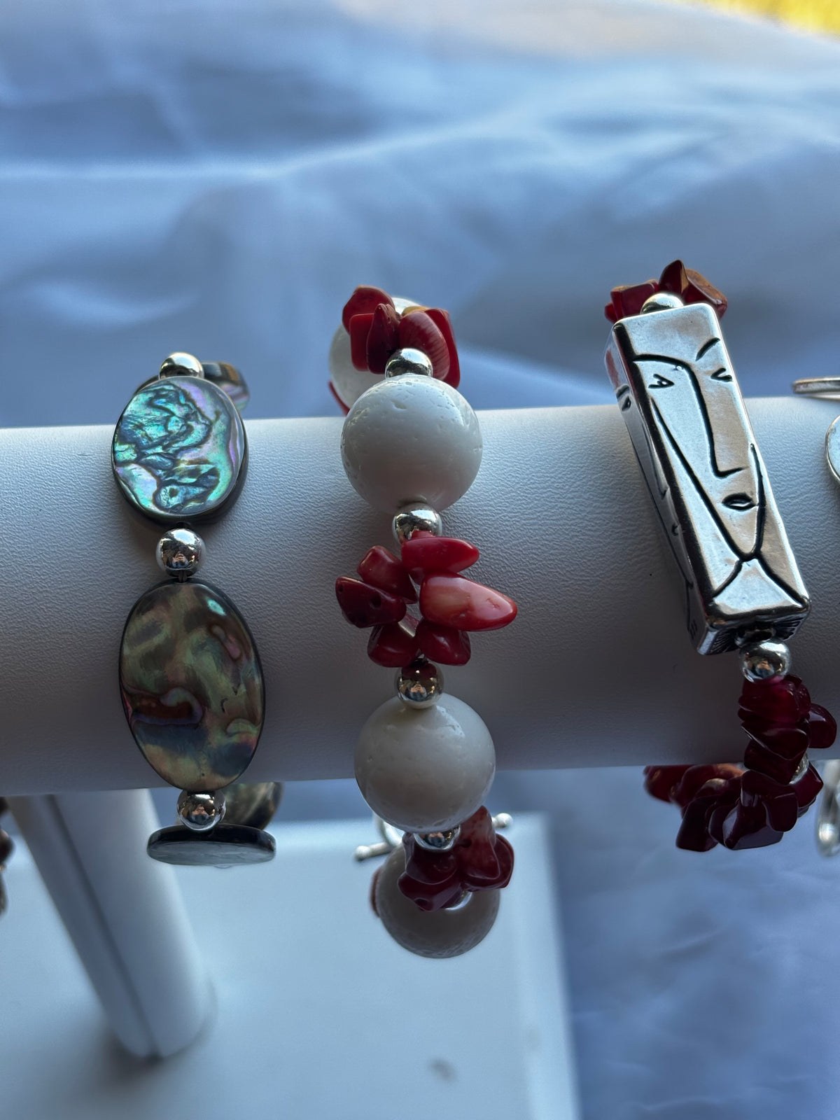 Handmade coral bracelet