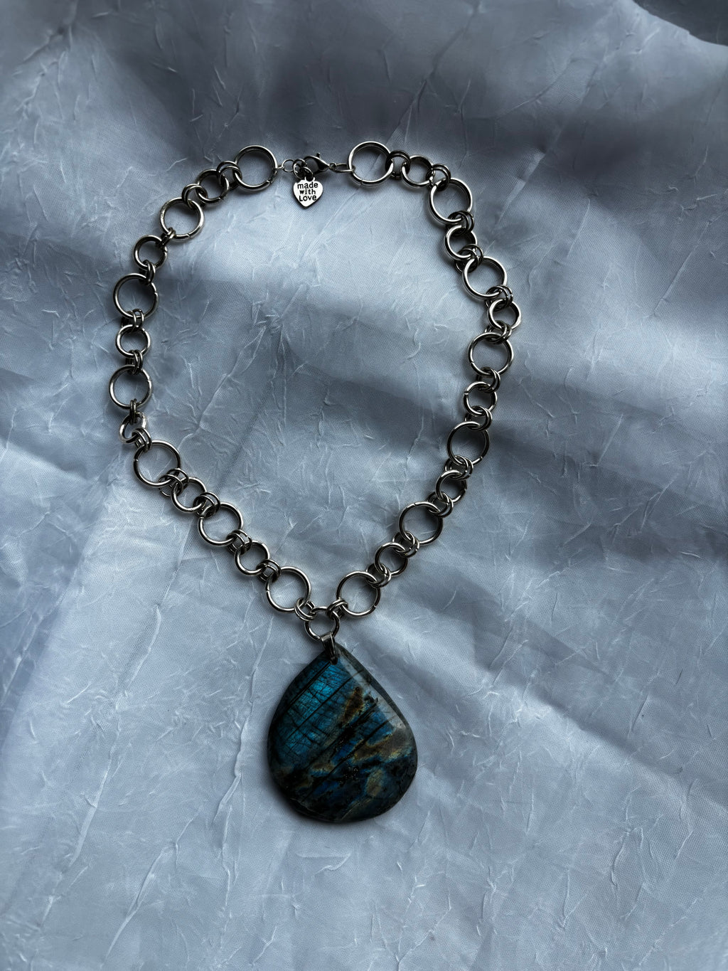 Handmade Labradorite Statement Necklace