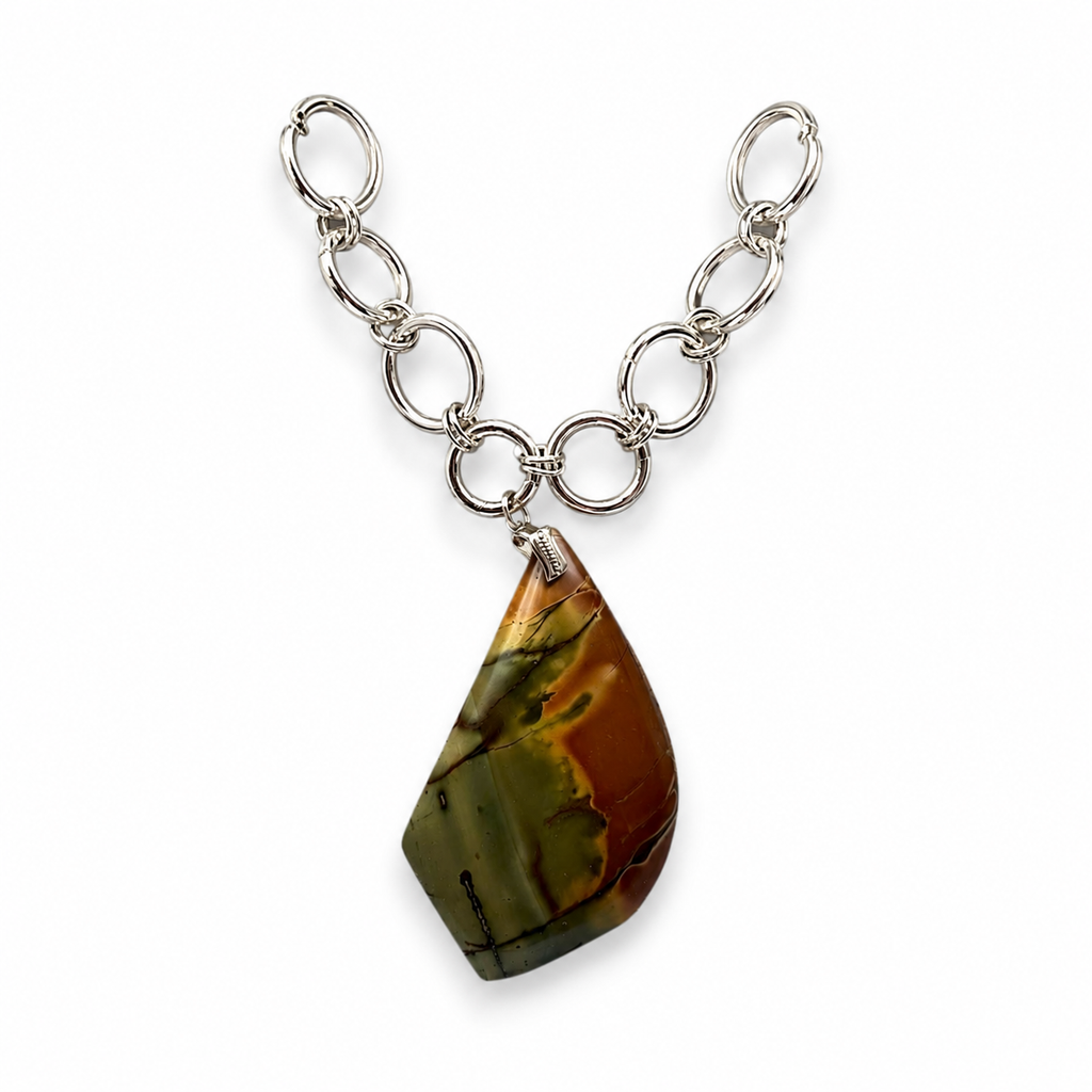 Handmade Imperial Jasper Necklace