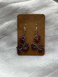 Amethyst blossom earrings