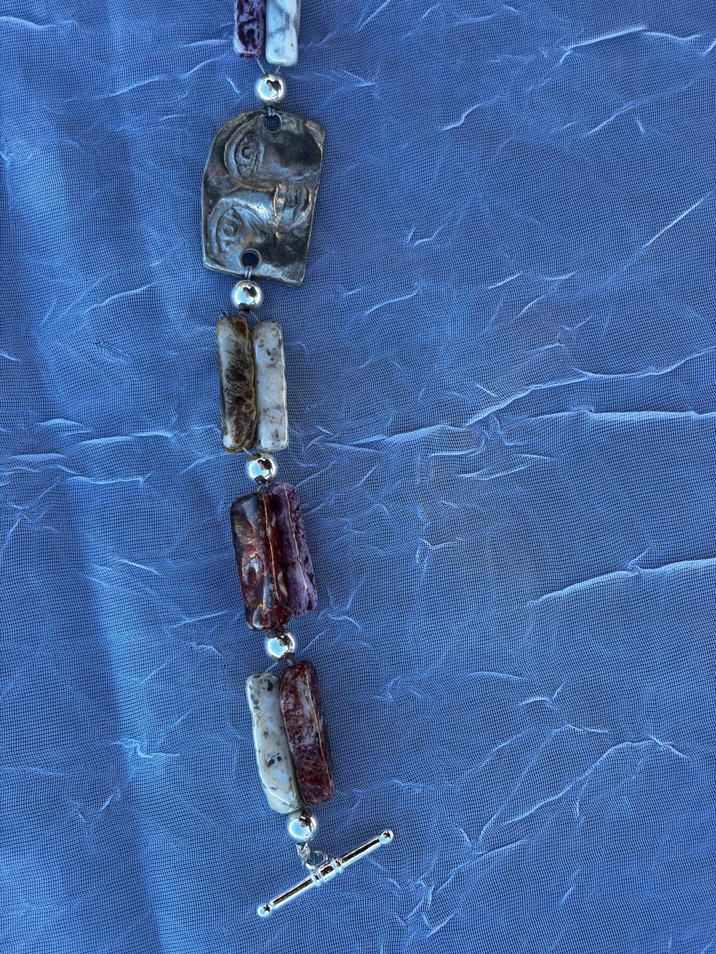 Earthbound Marbled Stone Bracelet