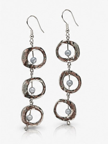 Handmade Mother Of Pearl Statement Earrings