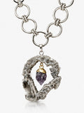 Handmade Geode & Amethyst Necklace
