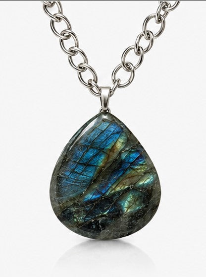 Handmade Labradorite Statement Necklace