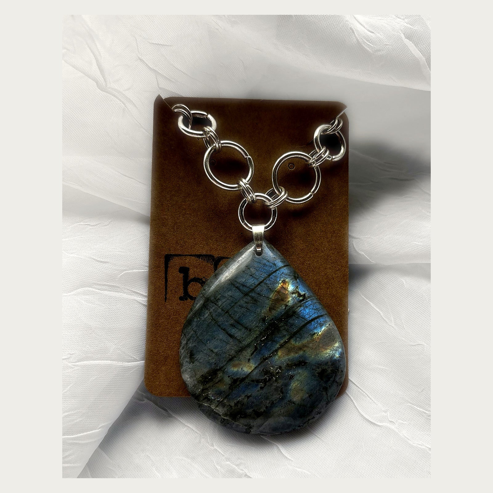 Handmade Labradorite Statement Necklace